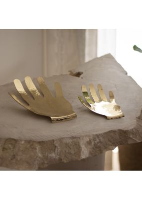 Hammered Metal Decorative Hand