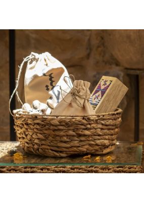 Handwoven Round Basket