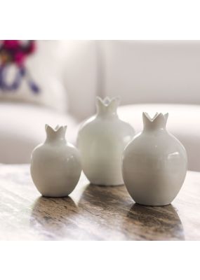 Ceramic Pomegranate: Set of 3