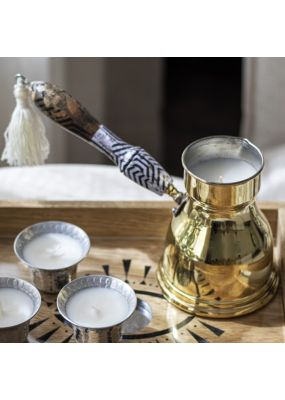 Decorative Coffee Pot with Candle