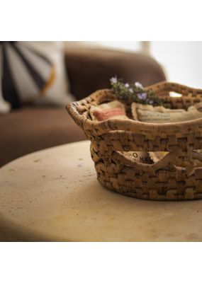 Handwoven Flared Basket