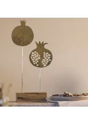 Double Pomegranate Decorative Stand
