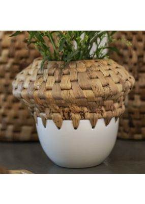 Ceramic-Banana Leaf Vase