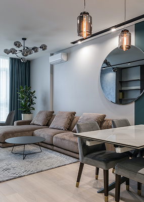 Z-shaped Side Table with Arabic Calligraphy